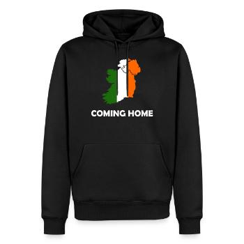 Irland, Ireland, Dublin, Eire, Ulster - Männer Premium Bio Hoodie - Schwarz - Vorne - Nico (187cm)