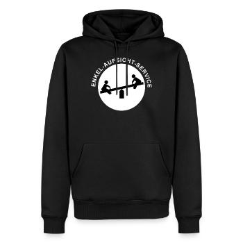 Enkel, Enkelin, Enkelkind, Oma, Opa, Tante, Onkel - Männer Premium Bio Hoodie - Schwarz - Vorne - Nico (187cm)