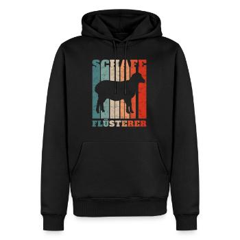 Schafe Flüsterer Schaf Landwirt Bauer Geschenkidee - Männer Premium Bio Hoodie - Schwarz - Vorne - Nico (187cm)