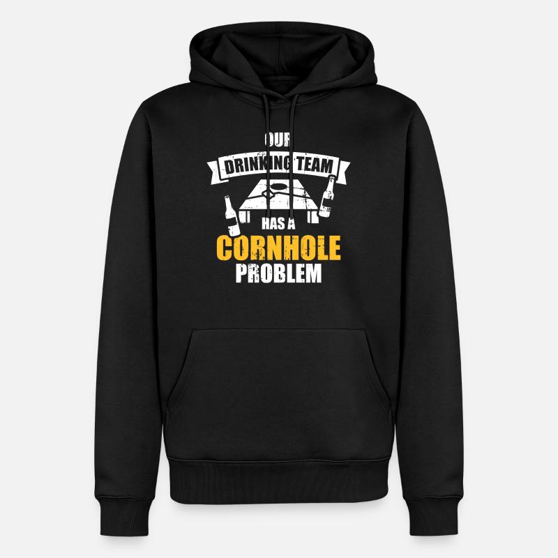 Cornhole - Sweat à capuche Premium bio Homme - noir
