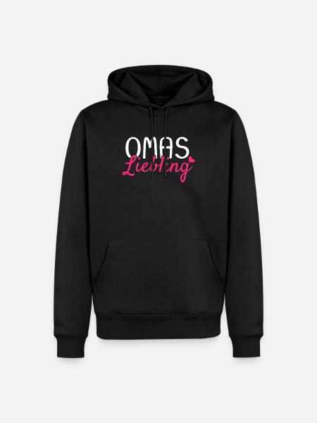 Omas Liebling - Männer Premium Bio Hoodie - Schwarz