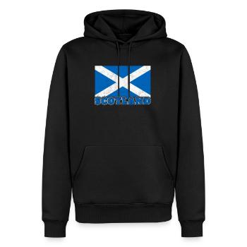 Ecosse Drapeau écossais Ecosse Ecossais - Sweat à capuche Premium bio Homme - noir - Devant - Nico (187cm)