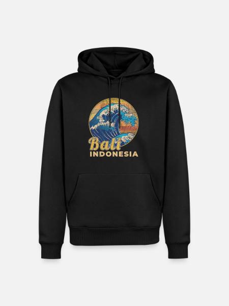 Indonesien Bali ferie rejse gave - Herre Premium økologisk hoodie - sort