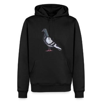 Tauben Taube Brieftaube Geschenk - Männer Premium Bio Hoodie - Schwarz - Vorne - Nico (187cm)