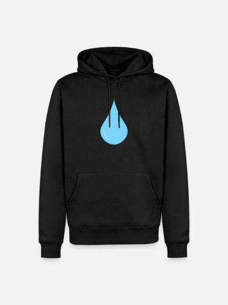Raindrops icon rain drops - Men’s Premium Organic Hoodie - black
