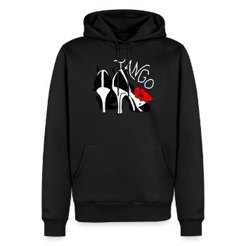 Tango - ma passion ! Danse ! Danse ! - Sweat à capuche Premium bio Homme - noir - Devant - Nico (187cm)