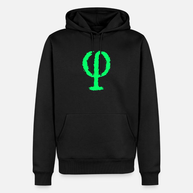 Symbole de rapport - Sweat à capuche Premium bio Homme - noir