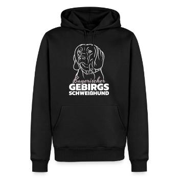 Bayerischer Gebirgsschweisshund BGS Jagdhund - Männer Premium Bio Hoodie - Schwarz - Vorne - Nico (187cm)