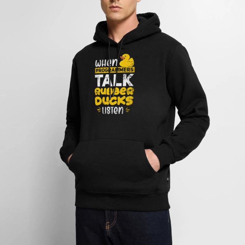 Programming Duck developer duck rubber duck Men’s Premium Organic Hoodie
