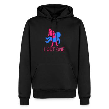 Ich habe einen Spruch Braut Junggesellin Hochzeit - Männer Premium Bio Hoodie - Schwarz - Vorne - Nico (187cm)