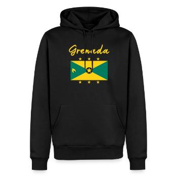 Grenada Flagge Grenadian Karibischen Karneval Mas - Männer Premium Bio Hoodie - Schwarz - Vorne - Nico (187cm)