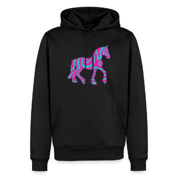 Pferd Pferde Reiten Reitsport Pony Western Shirt - Männer Premium Bio Hoodie - Schwarz - Vorne - Nico (187cm)