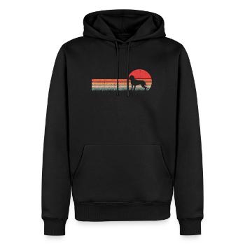 Hannoverscher Schweisshund Vintage chien de chasse - Sweat à capuche Premium bio Homme - noir - Devant - Nico (187cm)