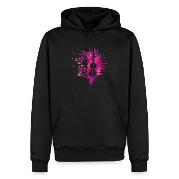 Violon violon violon violoniste alto violoniste violoniste - Sweat à capuche Premium bio Homme - noir - Devant - Nico (187cm)