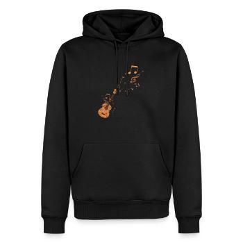 Guitar gift idea guitarist guitar player - Men’s Premium Organic Hoodie - black - Front - Nico (187cm)