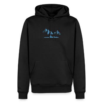 Rudern Paddeln Rudersport Kajak Geschenkidee - Männer Premium Bio Hoodie - Schwarz - Vorne - Nico (187cm)