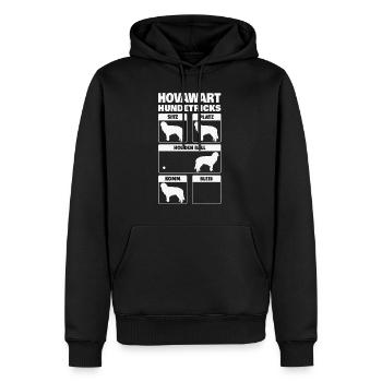 Hovawart Hundetricks Hundebesitzer Hunde Geschenk - Männer Premium Bio Hoodie - Schwarz - Vorne - Nico (187cm)