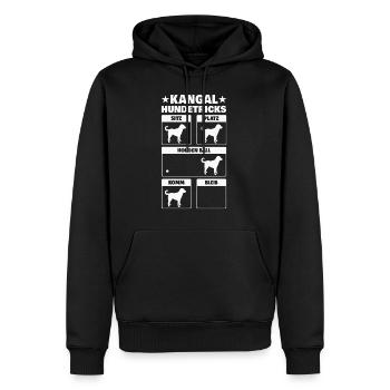 Kangal Hundetricks Hirtenhund Karabasch Tricks - Männer Premium Bio Hoodie - Schwarz - Vorne - Nico (187cm)