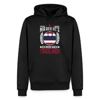 Mir reichts Ich muss nach Thailand Urlaub Geschenk - Männer Premium Bio Hoodie - Schwarz - Vorne - Nico (187cm)