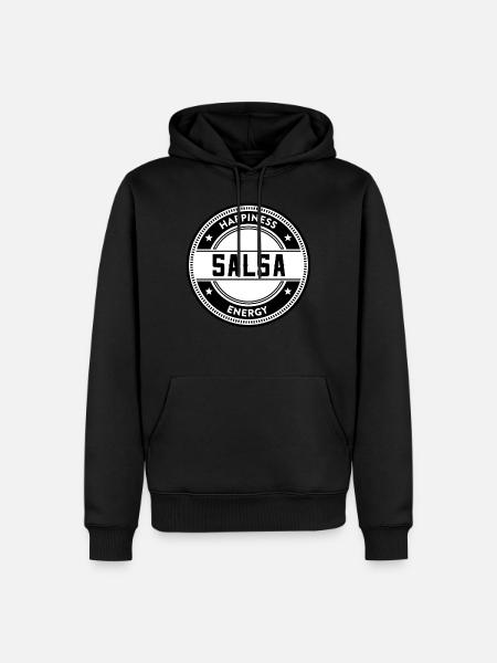 Salsa - Glück & Energie - Männer Premium Bio Hoodie - Schwarz