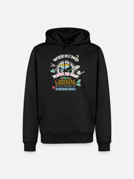 Garten Gärtner Gartenarbeit - Männer Premium Bio Hoodie - Schwarz