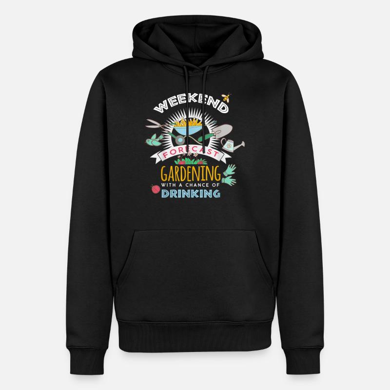 Garten Gärtner Gartenarbeit - Männer Premium Bio Hoodie - Schwarz
