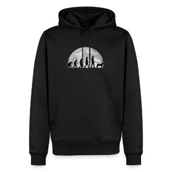 Hollandse Herder Spruch Holländischer Schäferhund - Männer Premium Bio Hoodie - Schwarz - Vorne - Nico (187cm)