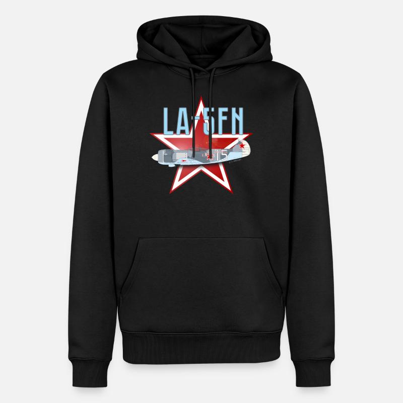 LA-5FN w/o data - AS2106 - Sweat à capuche Premium bio Homme - noir