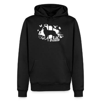 AUSSIE Dogs Mama Australian Shepherd Wilsigns - Men’s Premium Organic Hoodie - black - Front - Nico (187cm)