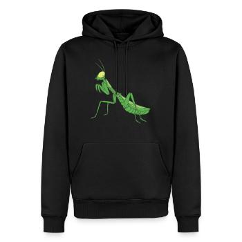 Gottesanbeterin Insekten Praying Mantis - Männer Premium Bio Hoodie - Schwarz - Vorne - Nico (187cm)