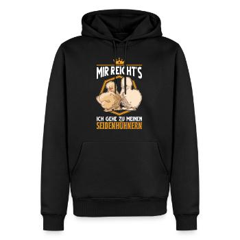 Seidenhuhn Züchter Seidenhühner Silkie Huhn - Männer Premium Bio Hoodie - Schwarz - Vorne - Nico (187cm)