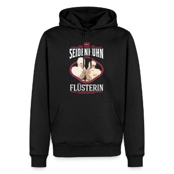 Seidenhuhn Flüsterin Seidenhühner Silkie Huhn - Männer Premium Bio Hoodie - Schwarz - Vorne - Nico (187cm)