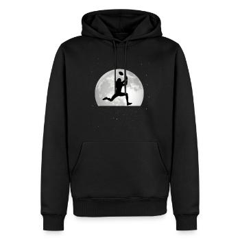 Footballer Mond American Football Quarterback - Men’s Premium Organic Hoodie - black - Front - Nico (187cm)