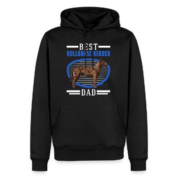 Best Hollandse Herder Dad Holland Schäferhund - Männer Premium Bio Hoodie - Schwarz - Vorne - Nico (187cm)