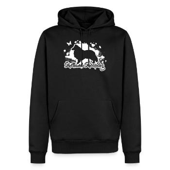 SHETLAND SHEEPDOG Hunde Hund Sheltie Wilsigns - Männer Premium Bio Hoodie - Schwarz - Vorne - Nico (187cm)