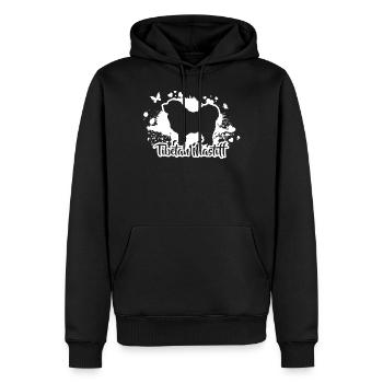 TIBETAN MASTIFF Dog Dog Do Khyi Wilsigns - Men’s Premium Organic Hoodie - black - Front - Nico (187cm)