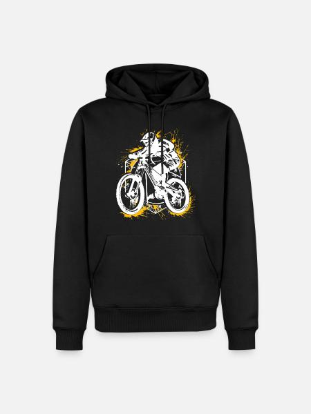 VTT VTT - VTT - VTT - Sweat à capuche Premium bio Homme - noir