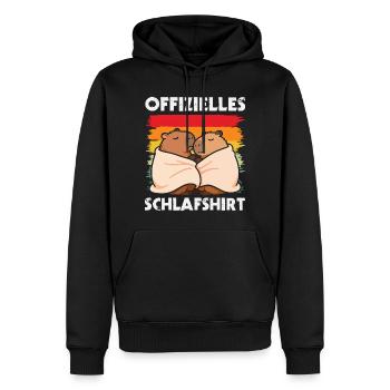 Life is Better with Capybaras - Süßes Nagetier - Männer Premium Bio Hoodie - Schwarz - Vorne - Nico (187cm)