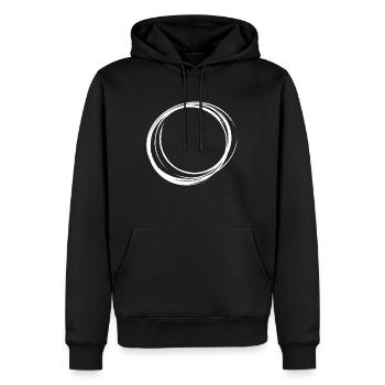 ring - Men’s Premium Organic Hoodie - black - Front - Nico (187cm)