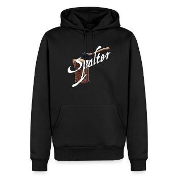 Spalter Holz Rundholz Axt Beil Brennholz - Männer Premium Bio Hoodie - Schwarz - Vorne - Nico (187cm)