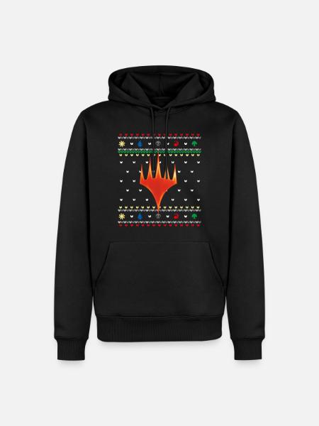 Magic: The Gathering Symbolen Ugly Christmas - Herre Premium økologisk hoodie - sort