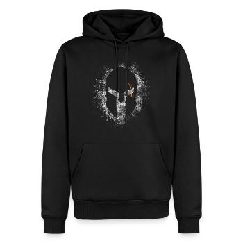 Espagne spartiate. Gladiator Français - Sweat à capuche Premium bio Homme - noir - Devant - Nico (187cm)