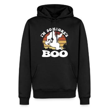 Lustiges Halloween Ghost Shirt - I'm Someone's Boo - Männer Premium Bio Hoodie - Schwarz - Vorne - Nico (187cm)
