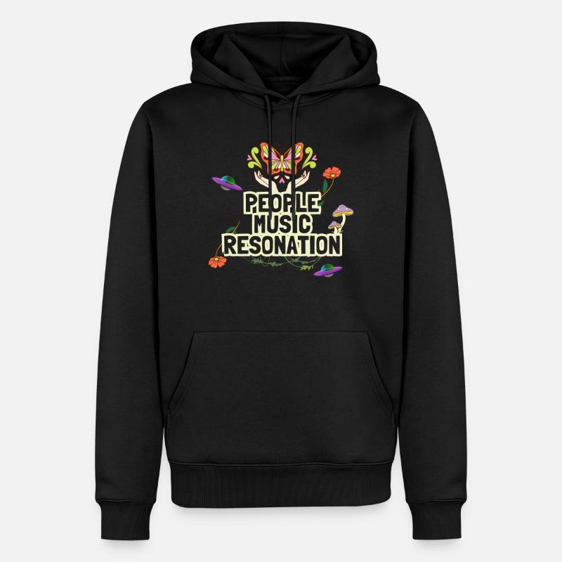 Fête - Sweat à capuche Premium bio Homme - noir