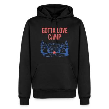 Gotta Love Camp Traveler Camping Travel Buddy - Männer Premium Bio Hoodie - Schwarz - Vorne - Nico (187cm)