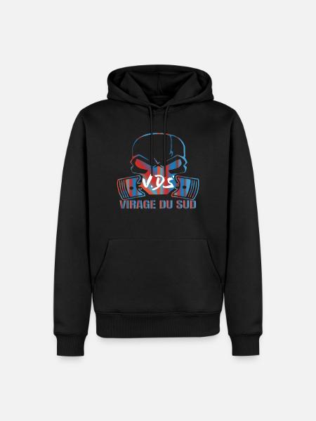 VIRAGE DU SUD - Sweat à capuche Premium bio Homme - noir