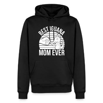 Leguan Liebhaber - Männer Premium Bio Hoodie - Schwarz - Vorne - Nico (187cm)