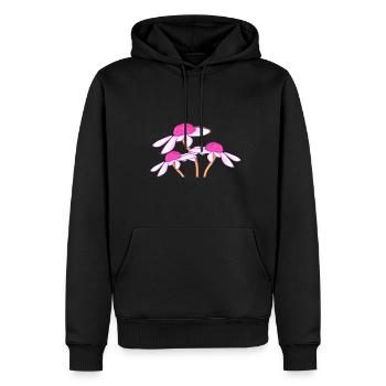 blumen blume pflanzen frühling - Männer Premium Bio Hoodie - Schwarz - Vorne - Nico (187cm)