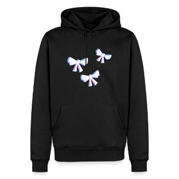 symbole de boucle motif de mouche scintille trois - Sweat à capuche Premium bio Homme - noir - Devant - Nico (187cm)