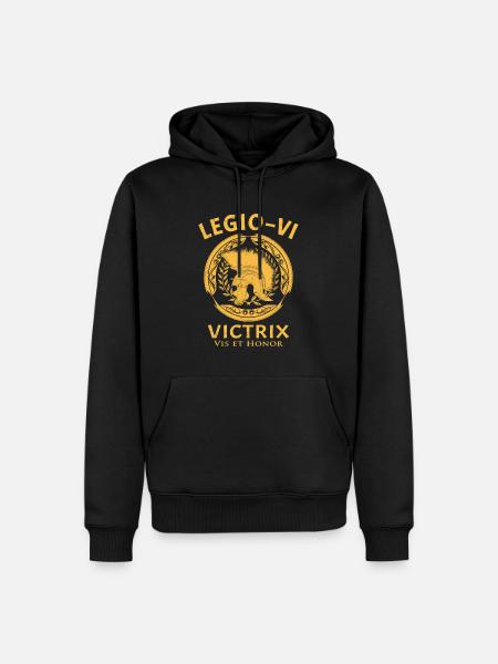 Legio VI Victrix - Männer Premium Bio Hoodie - Schwarz